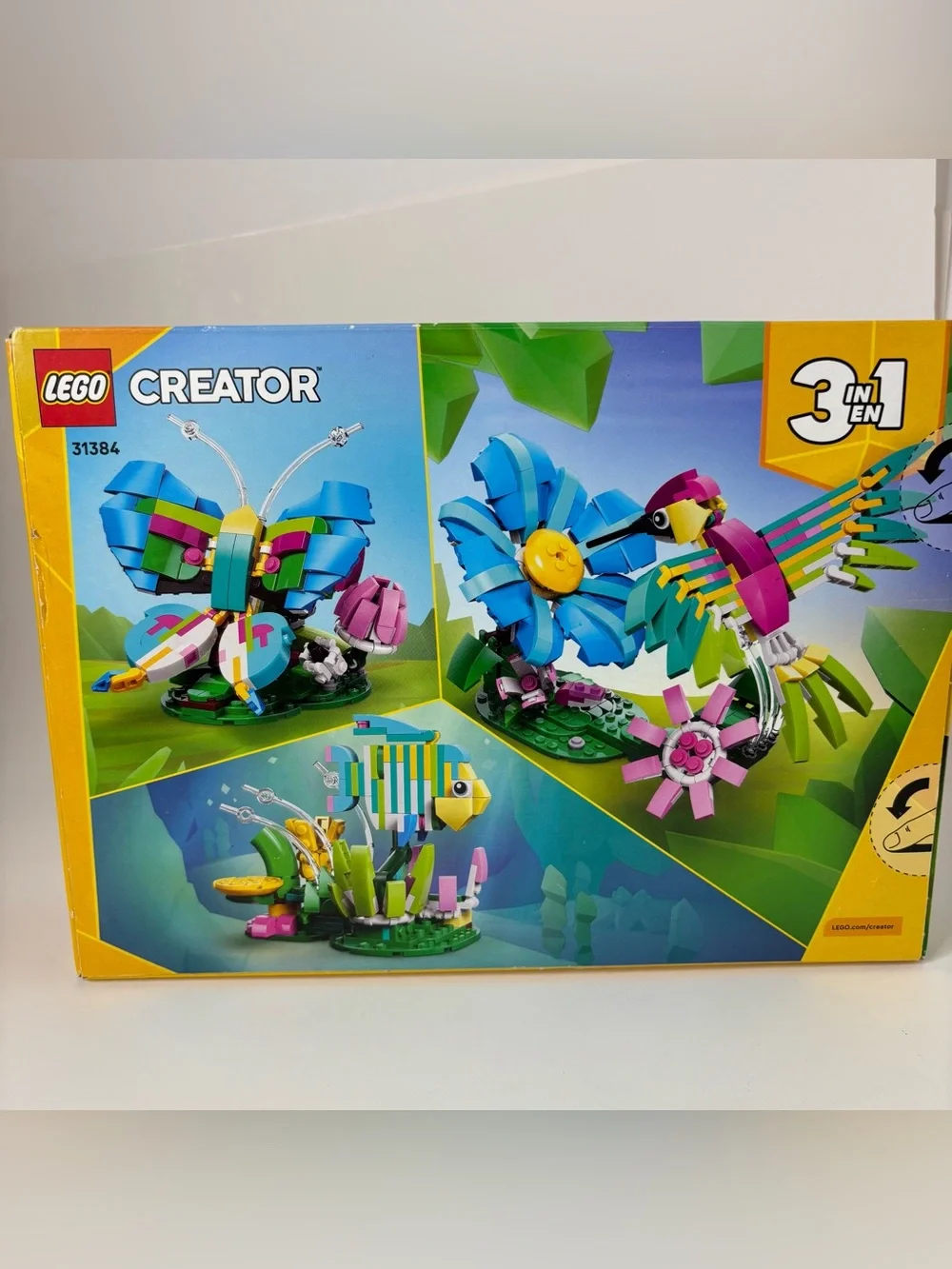 LEGO 31384 Creator 3 in 1 Wild Animals: Colorful Hummingbird Building Toy